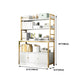 Modern Metal Book Shelf Home Open Back Bookcase with Shelves Clearhalo 'Bookcases' 'furn' 'furn_bookcases' 'Furniture' 'Office Furniture' 1200x1200_bd3b5370-aeda-483e-b024-5ba167097feb