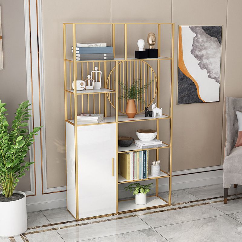 Glam Antique Finish Shelf Bookcase Etagere Bookshelf with Shelves Clearhalo 'Bookcases' 'furn' 'furn_bookcases' 'Furniture' 'Office Furniture' 1200x1200_bd3c2ad2-fe8b-4995-8daf-cfd320afc425