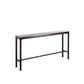 Mesa de altura de barra industrial Mesa de bar de bistró con tapa de madera maciza con base de metal