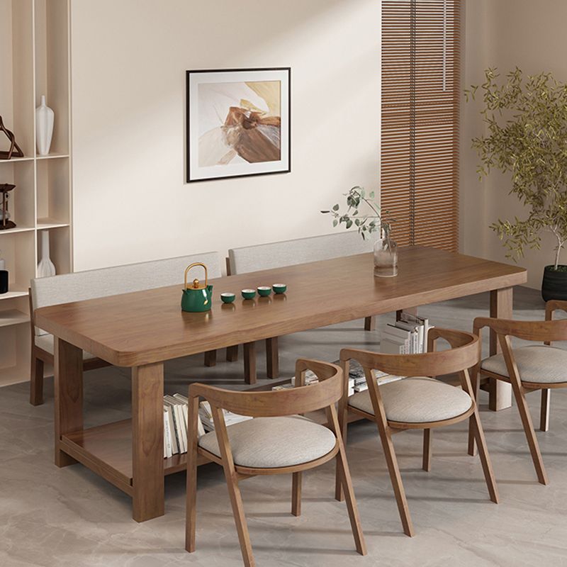 Bureau de réunion en bois massif bourse de bureau rectangulaire, 29,5 pouces de haut