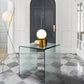 Contemporary Transparent Side Table Novelty Small Glass End Table for Home Clearhalo 'Coffee & Accent Tables' 'End & Side Tables' 'end_side_table' 'end_side_tables' 'furn' 'furn_end_side_tables' 'Furniture' 'furniture_end_side_table' 'Living Room Furniture' 1200x1200_bd4096f4-d228-42ae-be4b-b003d56c79fd