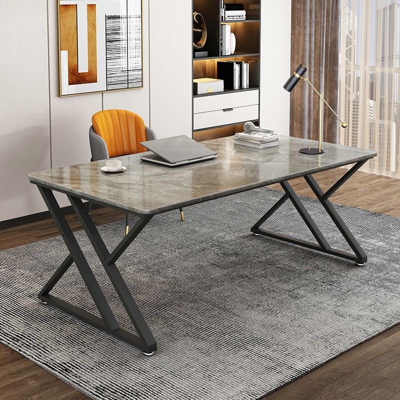 29.53 "Tall Stone Office Desk Sled Base rechthoekig schrijfbureau