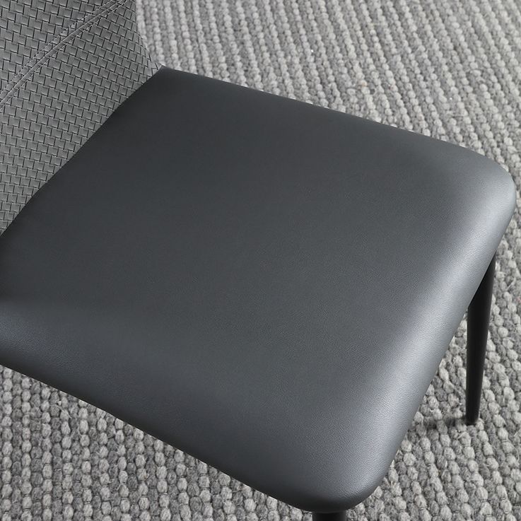 Sedie in stile contemporaneo sedie senza braccia per cucina con gambe metalliche