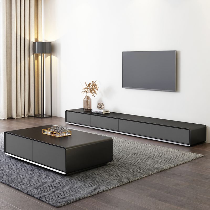 Wooden Enclosed TV Stand Storage Modern Home TV Cabinet with Drawers Clearhalo 'furn' 'furn_tv_stands_entertainment_centers' 'Furniture' 'Living Room Furniture' 'TV Stands & Entertainment Centers' 'TV Stands & Media Storage Furniture' 'tv_stands_entertainment_centers' 1200x1200_bd435d90-a659-4290-961d-c8c2c6c9f6f9