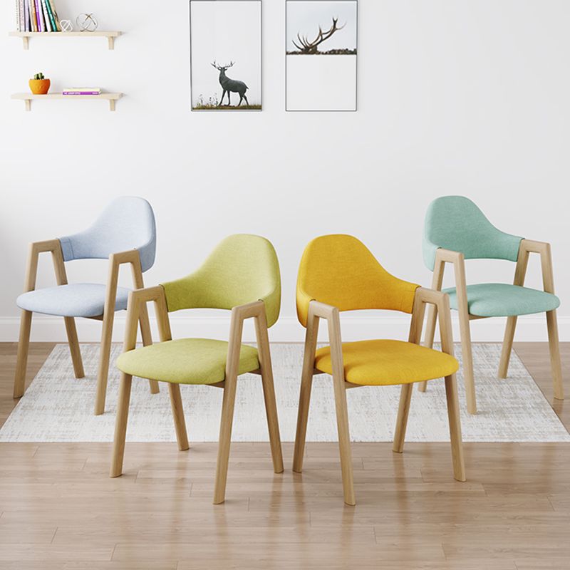 Modern Metal Chair Open Back Kitchen Dining Arm Chair for Dinning Room Clearhalo 'Dining Chairs' 'Dining Tables & Seating' 'dining_chair' 'furn' 'furn_dining_chair' 'Furniture' 'Kitchen & Dining Furniture' 1200x1200_bd43e17b-587c-4810-bb9a-3e7e21579e1a