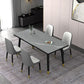 Dining Room Set Nordic Sintered Stone Rectangular Dining Table with Trestle Base Clearhalo 'Dining Room Sets' 'Dining Tables & Seating' 'dining_room_set' 'furn' 'furn_dining_room_set' 'Furniture' 'furniture_dining_room_set' 'Kitchen & Dining Furniture' 'kitchen&dining_furn' 'kitchen' 1200x1200_bd46f548-5b58-4a7d-ae03-a8d26bf9a0e3