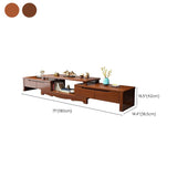 Scandinavian Rubber Wood Media Console Open Shelving TV Stand with Drawers Clearhalo 'furn' 'furn_tv_stands_entertainment_centers' 'Furniture' 'Living Room Furniture' 'TV Stands & Entertainment Centers' 'TV Stands & Media Storage Furniture' 'tv_stands_entertainment_centers' 1200x1200_bd47cd28-db50-43af-9c2f-5ea08e5ccb97