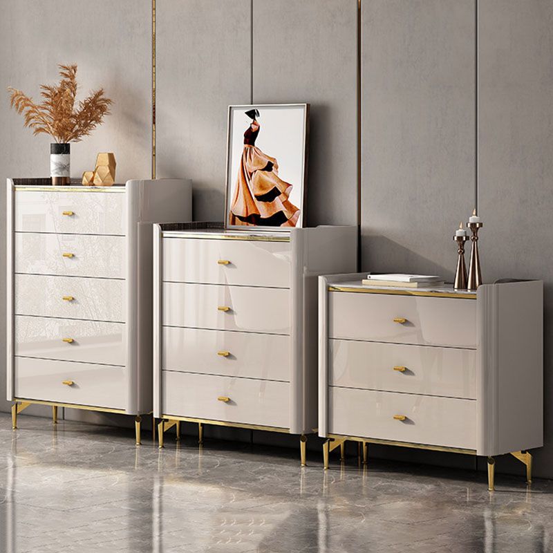 Stone Glam Chest Slaapkamer opbergkist in wit met laden