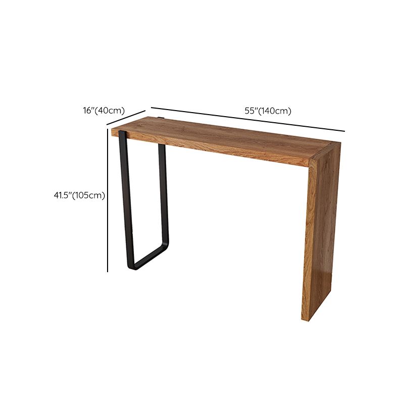 Indoor Contemporary Bar Dining Table Rectangle Shape Pine Wood Bar Table Clearhalo 'Bar Furniture' 'Bar Tables' 'bar_tables' 'furn' 'furn_bar_tables' 'Furniture' 'Kitchen & Dining Furniture' 1200x1200_bd49908d-2563-497b-bc7d-9fa4101b8b66
