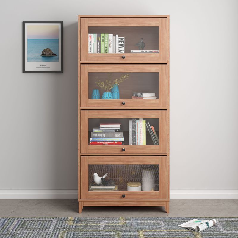 Manufactured Wood Standard Bookcase Scandinavian Bookcase with Door Clearhalo 'Bookcases' 'furn' 'furn_bookcases' 'Furniture' 'furniture_bookcases' 'Office Furniture' 1200x1200_bd4a35c3-627d-48f9-9679-27394b4d8116