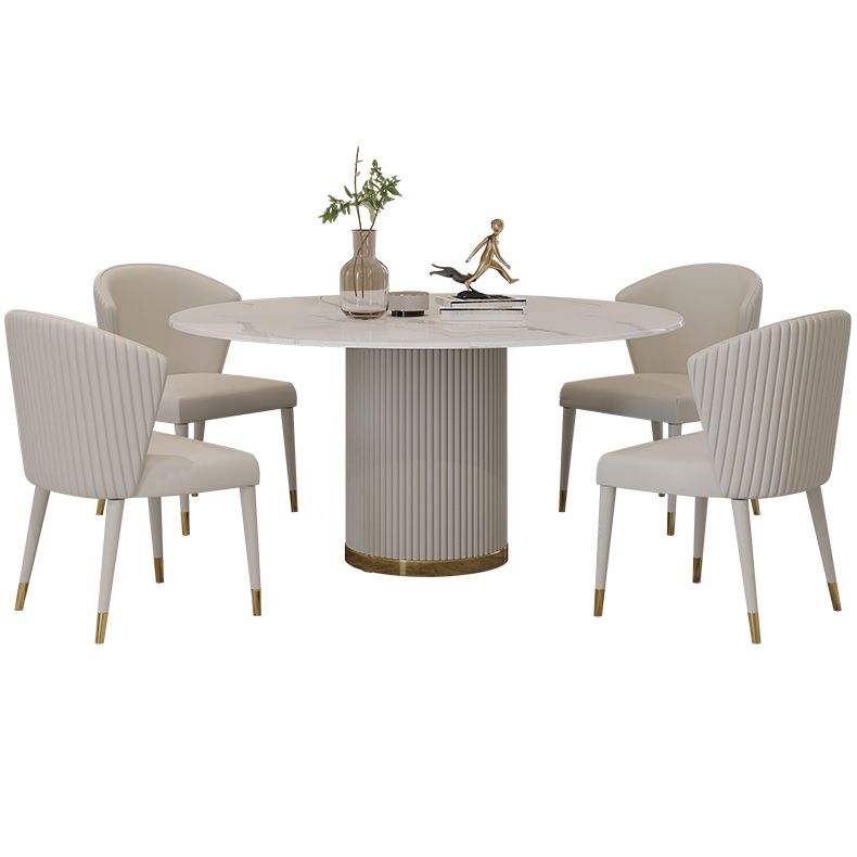 Traditional Luxury Round Dining Table White Sintered Stone Table with Pedestal Base Clearhalo ' dining_table' 'Dining Tables & Seating' 'Dining Tables' 'furn' 'furn_dining_table' 'Furniture' 'furniture_dining_table' 'Kitchen & Dining Furniture' 'kitchen&dining_furn' 'kitchen' 'kitchen_dining_table' 1200x1200_bd4c6292-3e35-482e-9d52-f31fac757147