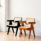 Traditional Style Chair Dining Open Back Arm Chair for Kitchen with Wooden Legs