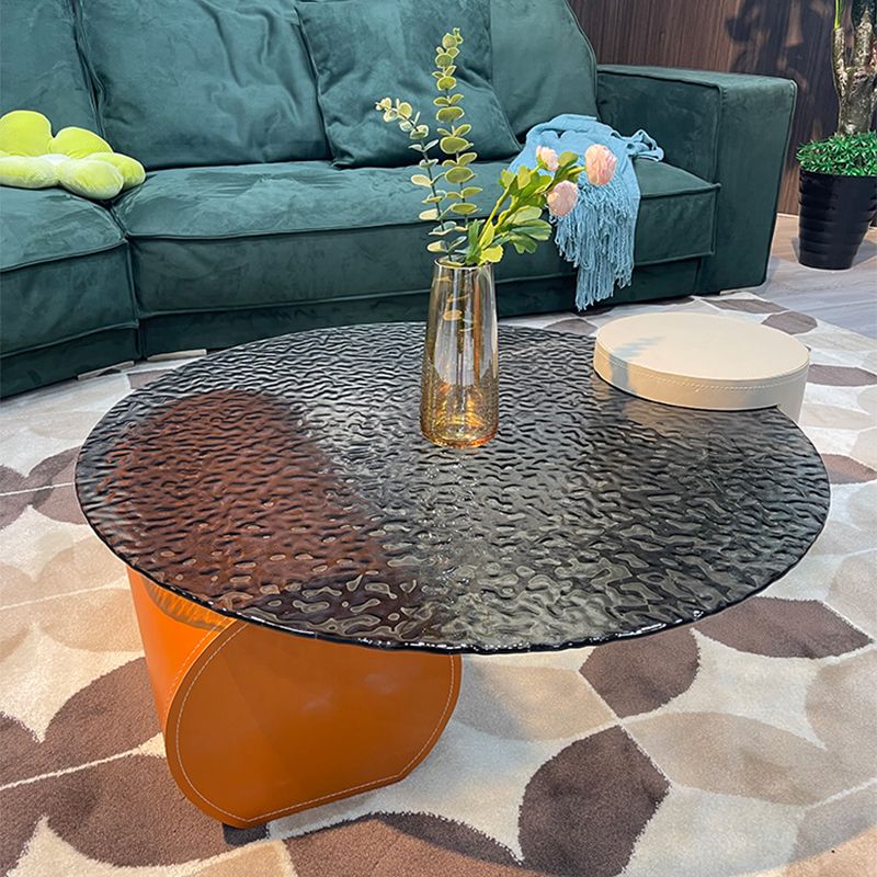 Tavolino in vetro trasparente in vetro doppio piedistallo 1 tavolo da cocktail singolo