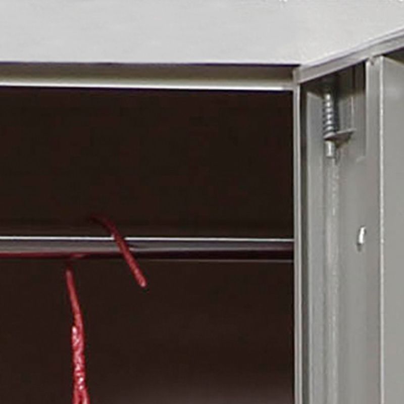 Hedendaagse stijl stalen garderobe witte kleur garderobe kast voor thuis