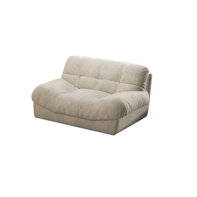 Transitional Modern Biscuit Back Standard Sofa 31.5"High Armless Sofa,Beige Clearhalo 'furn' 'furn_sofas' 'Furniture' 'Living Room Furniture' 'Sofa' 'sofas' 1200x1200_bd515aea-7ea2-4ea2-a6fb-49872852fa8f