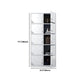 Steel White Storage Cabinet with Hinged Door Modern Cabinet for Bathroom