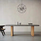Solid Wood Industrial Dining Table Set 1/2/5/7 Pcs Dinette Set for Dining Room