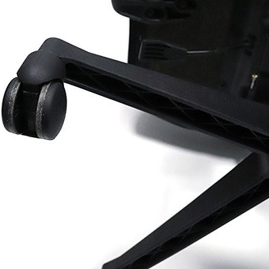 Sedia da ufficio in maglia nera con bracciolo nessuna sedia girevole angosciante