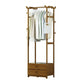Free Standing Coat Rack Scandinavian Style Wooden Hall Stand with Drawer