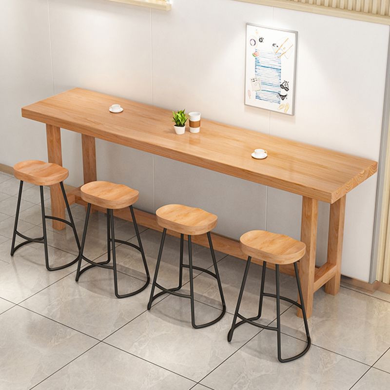 Ensemble de Table de Bar marron moderne, 1/6/11 pièces, ensemble de Bar en bois massif pour l'intérieur
