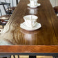 Table de tabouret de bar d'intérieur industriel, table de salle à manger en métal et bois