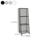 Urban Closed Back Bookshelf Metal Vertical Bookcase for Living Room
