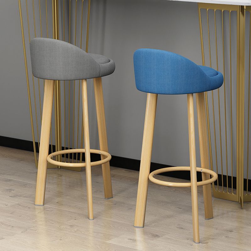Modern Armless Counter Stool Steel Household Bar Stool with Cushion Clearhalo 'Bar Furniture' 'Bar Stools' 'bar_stools' 'furn' 'furn_bar_stools' 'furniture_bar_stools' 'Kitchen & Dining Furniture' 'kitchen&dining_furn' 'kitchen' 'kitchen_furn' Furniture' 1200x1200_bd5a7d2f-6cd3-4c06-bd4a-fcc9362d7f01