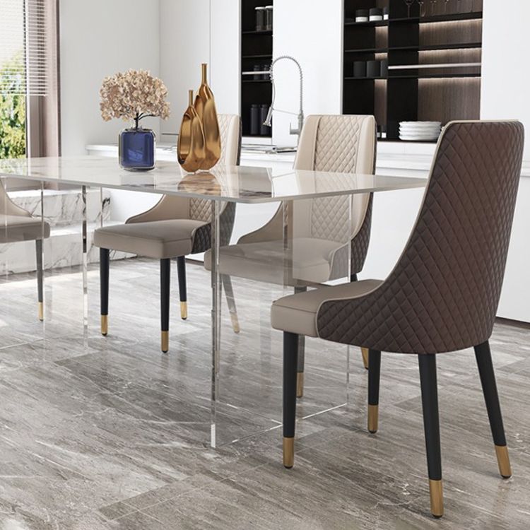 Modern 1/4/5/7 Pieces Dining Set Acrylic Dining Furniture Set /Separate Items Clearhalo 'Dining Room Sets' 'Dining Tables & Seating' 'dining_room_set' 'furn' 'furn_dining_room_set' 'Furniture' 'furniture_dining_room_set' 'Kitchen & Dining Furniture' 'kitchen&dining_furn' 'kitchen' 1200x1200_bd5b2341-3c08-4111-9f73-8c04dab7f0d2