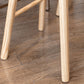Modern Backless Armless Counter Stool Pine Wood Cafe Bar Stool with Pedal