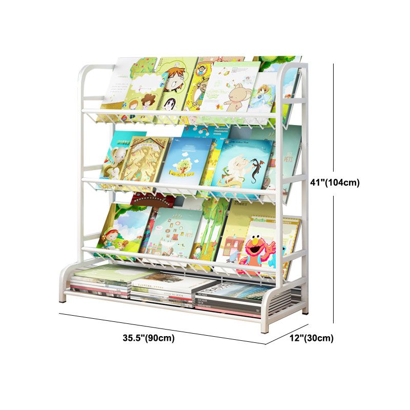 Metal Bookcase Matter Finish Contemporary Etagere Shelf Bookcase Clearhalo 'Bookcases' 'furn' 'furn_bookcases' 'Furniture' 'Office Furniture' 1200x1200_bd5c5899-2313-457f-b75c-619c519e349b