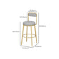 Glam Style Rectangle Bar Set 1/5 Pieces Stone Pub Dining Set for Indoor