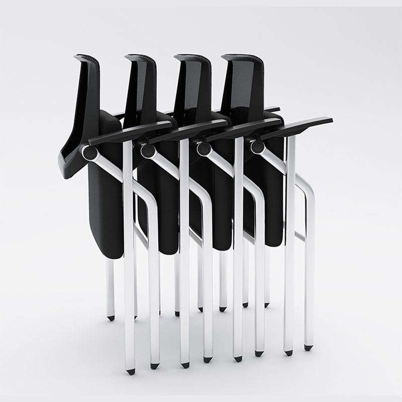 Eigentijdse stijl conferentie stoel metalen frame bureaustoel met arm