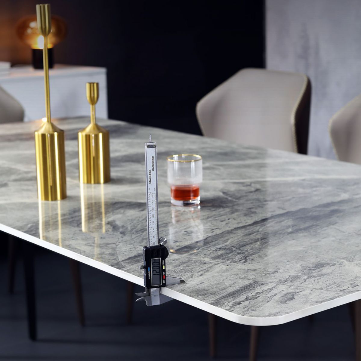 Mid-Century Modern Sintered Stone Table 4 Legs Rectangle Table for Home Clearhalo ' dining_table' 'Dining Tables & Seating' 'Dining Tables' 'furn' 'furn_dining_table' 'Furniture' 'furniture_dining_table' 'Kitchen & Dining Furniture' 'kitchen&dining_furn' 'kitchen' 'kitchen_dining_table' 1200x1200_bd6229d2-c40d-4fa6-8b3e-e40ce815508a