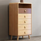 Glam Home Opbergkist Verticale rubberen houten kist met lades