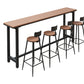 Set tavolo da bar industriale in legno Set bancone fisso da 1/2/5 pezzi per uso domestico