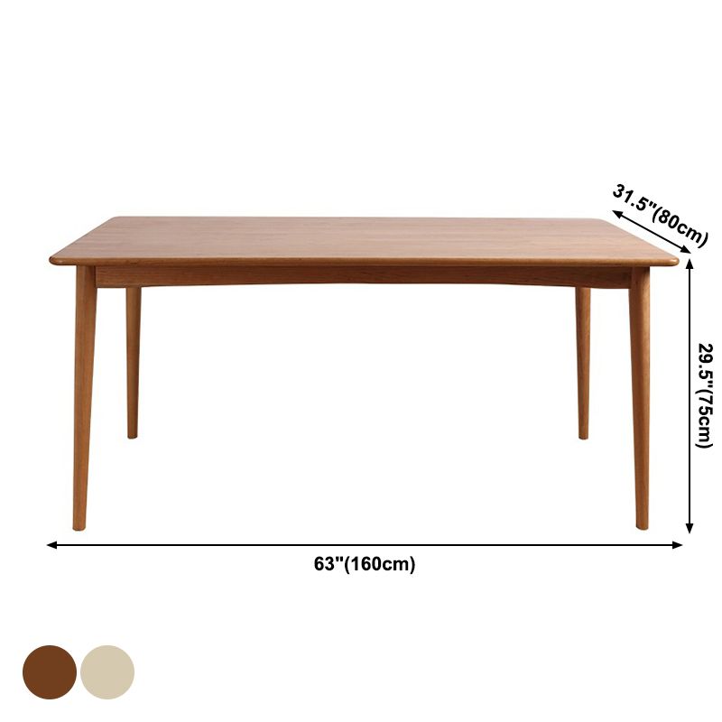 Rectangle Solid Wood Table Modern Dining Table with 4 Legs for Restaurant Clearhalo ' dining_table' 'Dining Tables & Seating' 'Dining Tables' 'furn' 'furn_dining_table' 'Furniture' 'furniture_dining_table' 'Kitchen & Dining Furniture' 'kitchen&dining_furn' 'kitchen' 'kitchen_dining_table' 1200x1200_bd645eb3-f54b-4a44-8beb-4b84eb278390