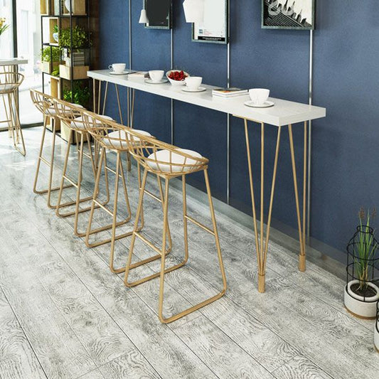 Tavolo da bar in stile glam set 1/5/9 pezzi tavolino in legno massiccio per interno