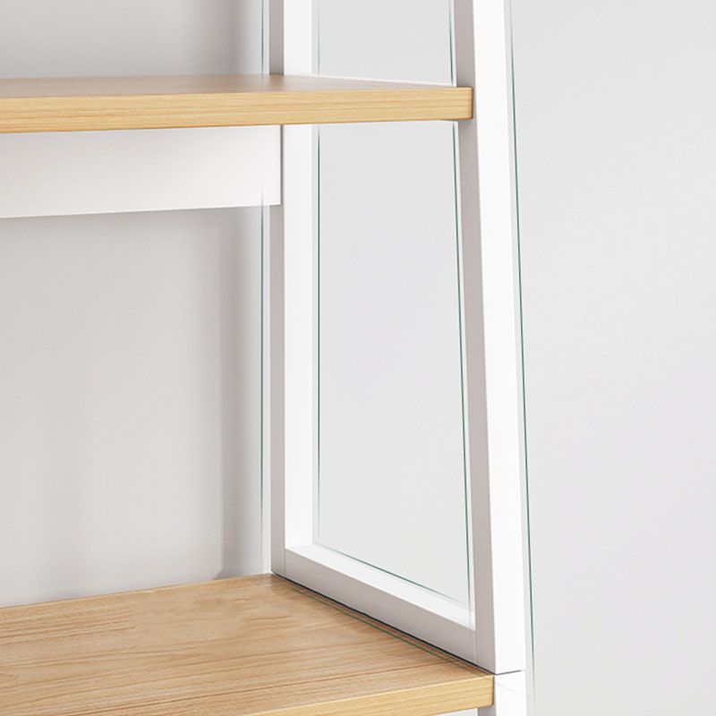 12 "W metalen frame boekenplank moderne open opslagladder boekenkast