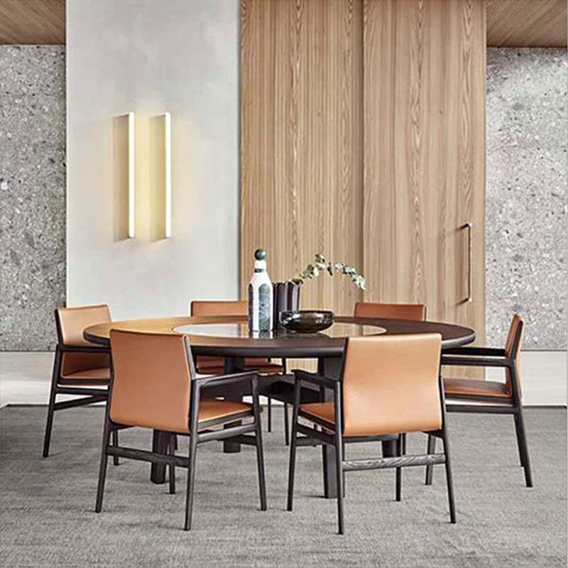 Traditional Style Ash Wood Chairs Solid Back Arm Dining Room Chair Set Clearhalo ' kitchen&dining_furn' 'Dining Chairs' 'Dining Tables & Seating' 'dining_chair' 'furn' 'furn_dining_chair' 'Furniture' 'furniture_dining_chair' 'Kitchen & Dining Furniture' 'kitchen' 1200x1200_bd679262-bf25-49fe-8ac2-e133d9e83b33