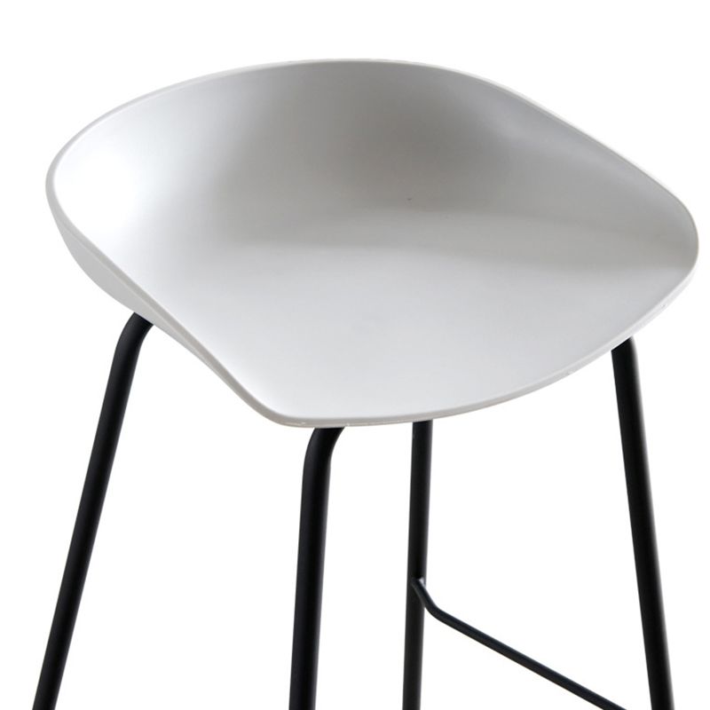 Scandinavian Metal Plastic Counter Stools Backless Bar Stools with Bucket Seat Clearhalo 'Bar Furniture' 'Bar Stools' 'bar_stools' 'furn' 'furn_bar_stools' 'furniture_bar_stools' 'Kitchen & Dining Furniture' 'kitchen&dining_furn' 'kitchen' 'kitchen_furn' Furniture' 1200x1200_bd6792a9-8100-48b2-96b2-3cdbc18dd81b