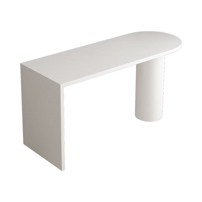 Industrial White Iron Bar Table Wood Specialty Top 41.3"H Bistro Table Clearhalo 'Bar Furniture' 'Bar Tables' 'bar_tables' 'furn' 'furn_bar_tables' 'Furniture' 'furniture_bar_tables' 'Kitchen & Dining Furniture' 'kitchen&dining_furn' 'kitchen' 1200x1200_bd6a1999-9704-4e09-a79f-b82521fea9ab