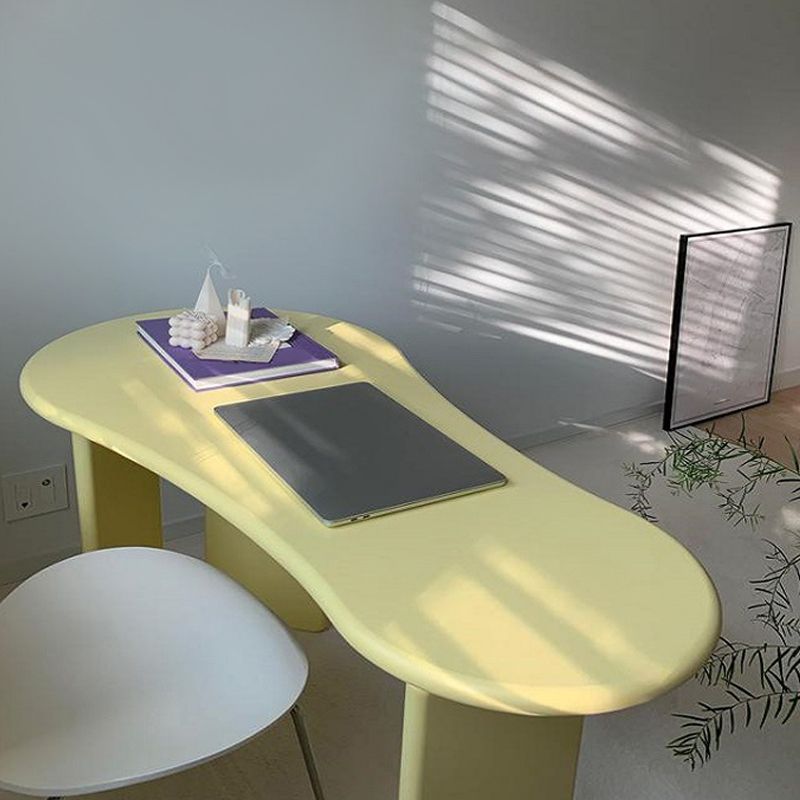 Irregular Shaped Office Conference Table Wood Writing Desk in Yellow Clearhalo 'furn' 'furn_office_desk' 'Furniture' 'Office Desks' 'Office Furniture' 'office_desk' 1200x1200_bd6c2c04-ec1a-4efd-9a38-572609580529