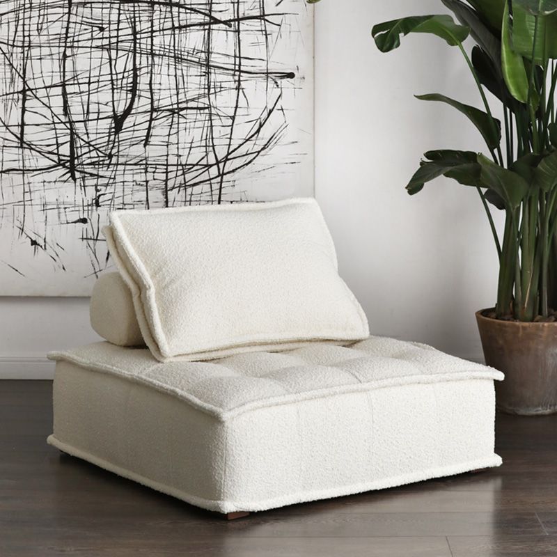 Canapé contemporain avec oreillers de soutillement et sans arme pour la salle bonus