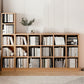 Contemporary Engineered Wood Bookshelf Standard Closed Back with Shelves