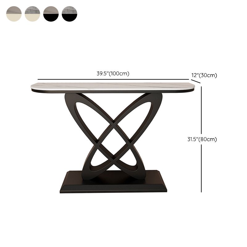 Zeitgenössischer Konsolentisch Antikes Finish -Konsolen -Sofa in Stein