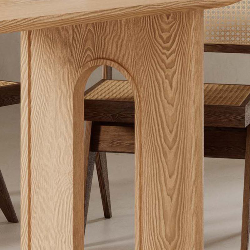 Table de conférence de style moderne Table d'écriture en bois en naturel