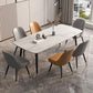 Scandinavian 1/2/5/7 Pieces Furniture Rectangle Stone Dining Table Set for Home