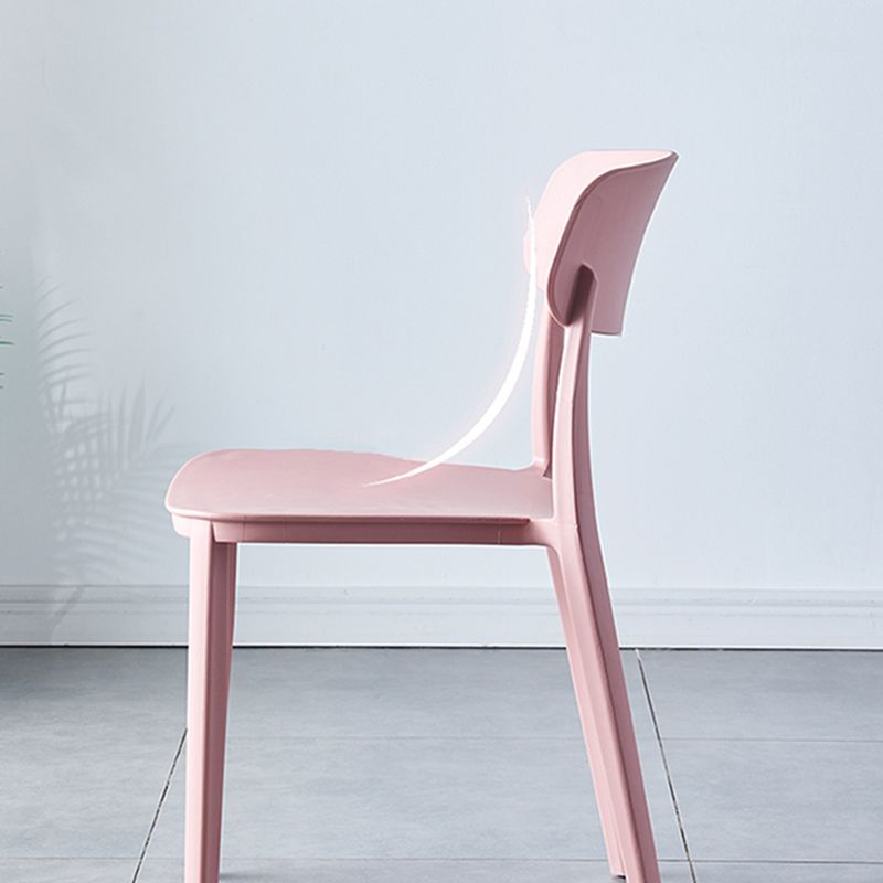 Scandinavian Home Plastic Side Chair Matte Finish Open Back Dining Chair (Set of 4) Clearhalo ' kitchen&dining_furn' 'Dining Chairs' 'Dining Tables & Seating' 'dining_chair' 'furn' 'furn_dining_chair' 'Furniture' 'furniture_dining_chair' 'Kitchen & Dining Furniture' 'kitchen' 1200x1200_bd72a66d-913d-4910-afe7-901b77560c71