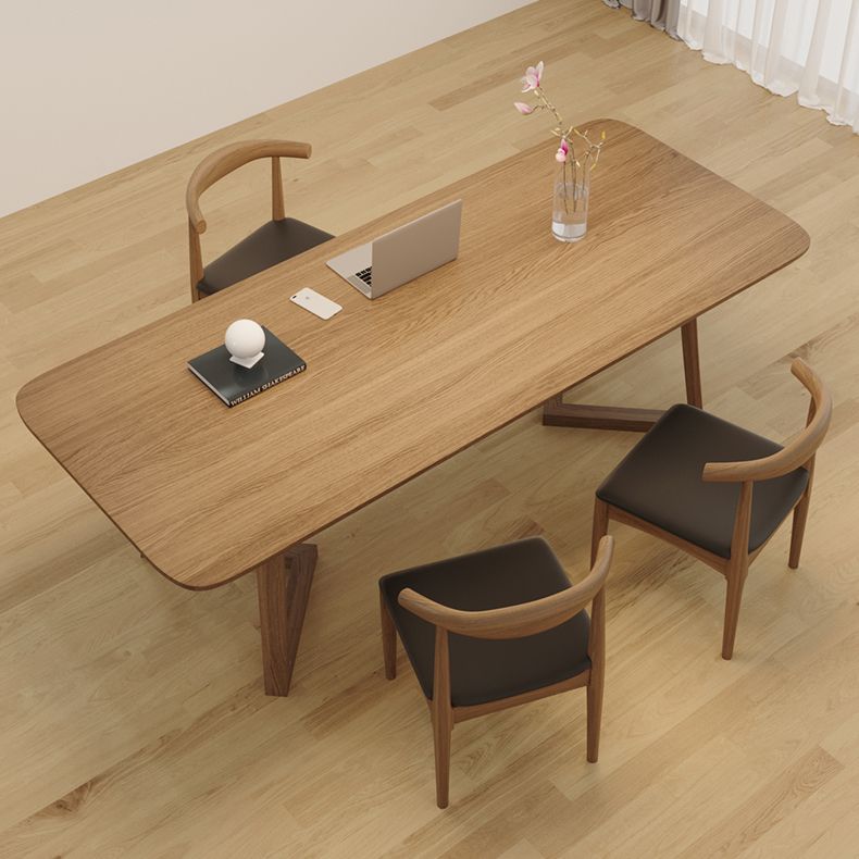 Escritorio de estilo moderno escritorio rectangular escritorio de oficina de madera maciza para el hogar