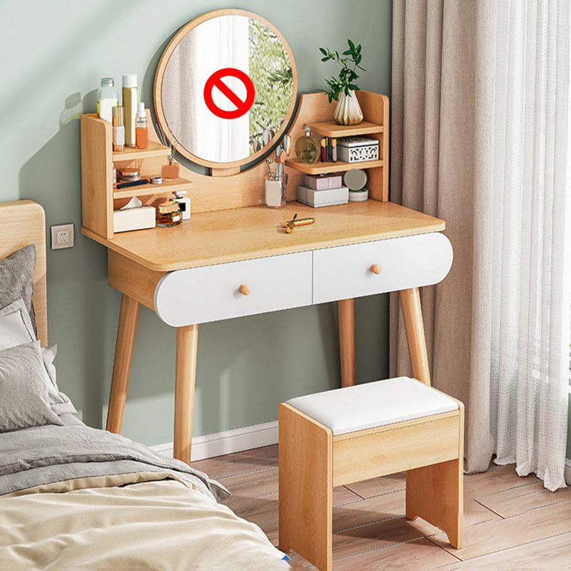 Scandinavische slaapkamer opbergdoos staan ​​rechte voeten ijdelheid bureau